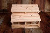 Large 2 Tier Barn with 4 Stalls