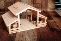 Large 2 Tier Barn with 8 Stalls